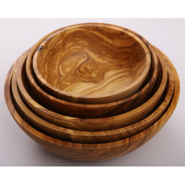 Olive Wood Handcrafted Salad Bowl Set Of 5